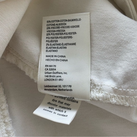 We The Free Venice Beach Flare Pull On Cream Off-White Wide Leg Jeans Size 27 - Picture 11 of 11